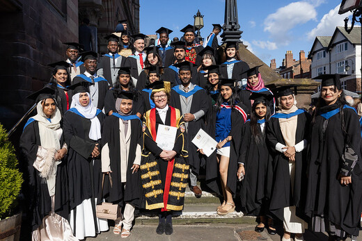 Graduates at graduation