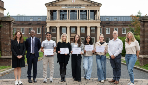 Students receiving Dean’s Commendation Awards.